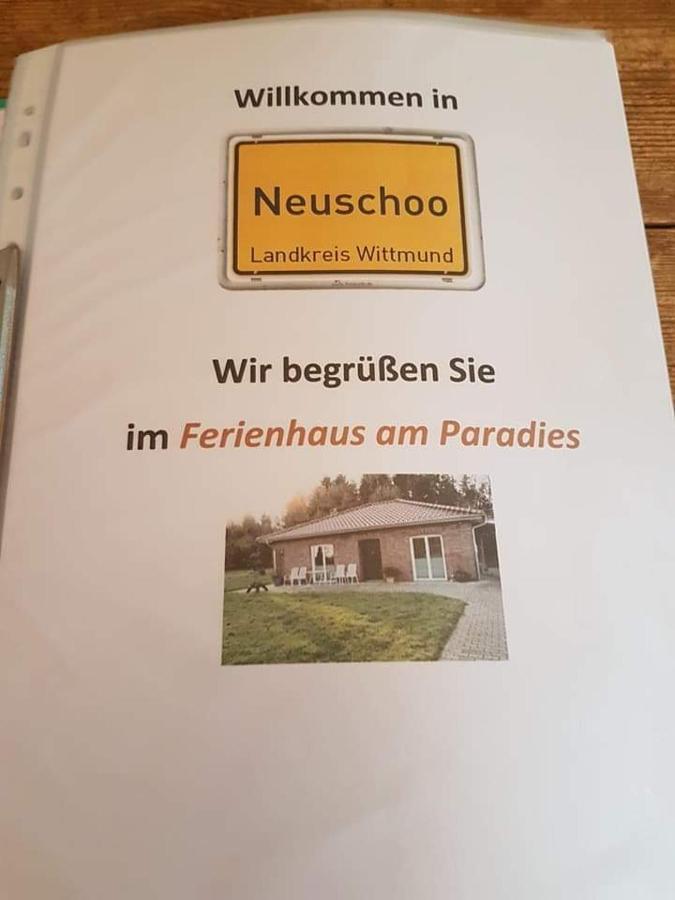 Ferienhaus Am Paradies Neuschoo Екстериор снимка